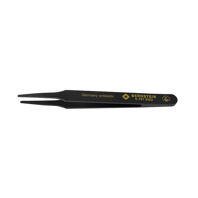 Bernstein 120 mm, Plastic, Rounded, ESD Tweezer