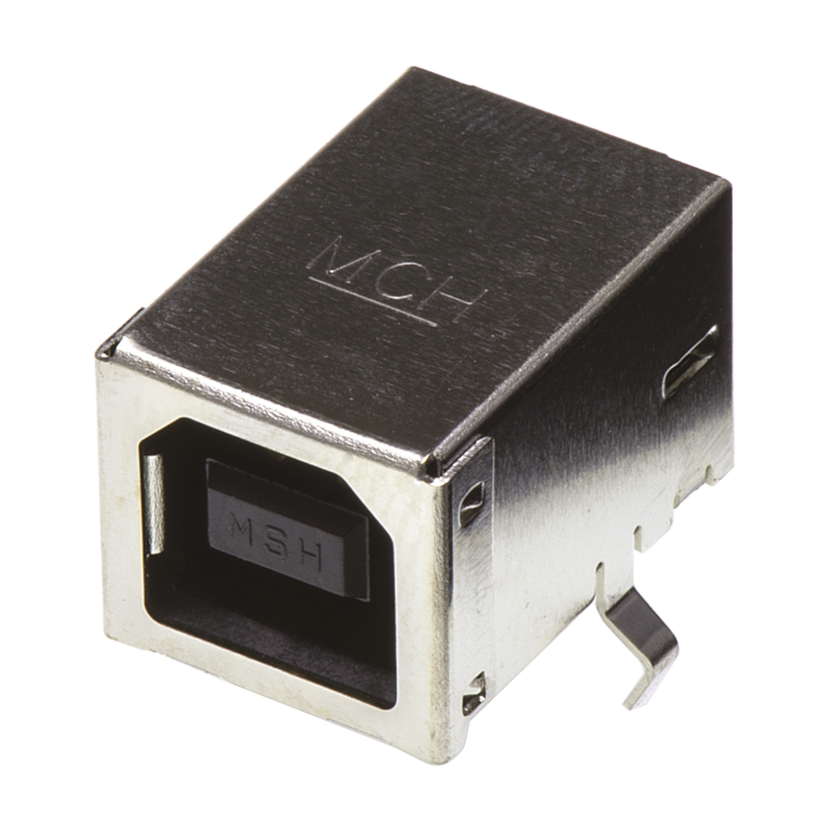 Molex Right Angle, Through Hole, Socket- Single Port Type B USB Connector