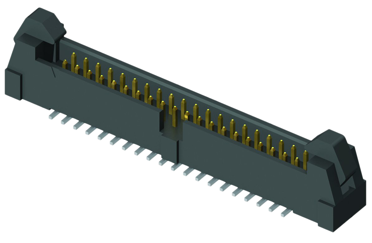 Samtec EHT Series Straight Surface PCB Header, 16 Contact(s), 2 mm Pitch, 2 Row, Shrouded