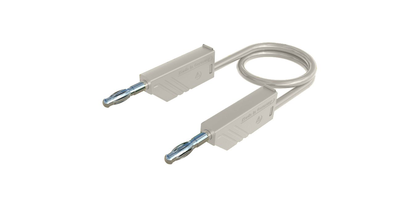 Hirschmann Test & Measurement Test Probes, 32A, 60V dc, White, 50cm Lead Length