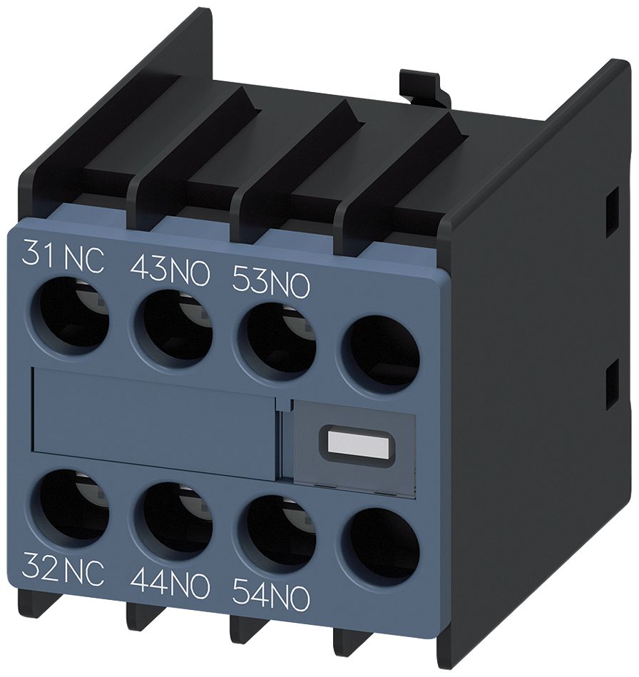 Siemens Auxiliary Switch Block, 3 Contact, 2NO + 2NC, Snap-On Mounting, SIRIUS 3RH2