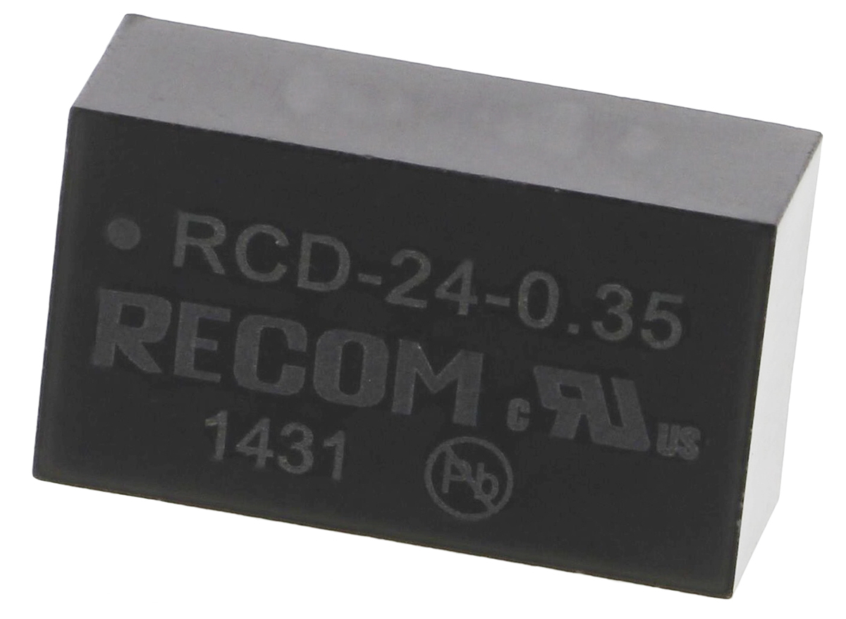 Recom LED Driver, 2 → 35V dc Output, 350mA Output, Constant Current Dimmable
