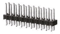 TE Connectivity AMPMODU Series Vertical Board PCB Header, 20 Contact(s), 2.54 mm Pitch, 2 Row, Unshrouded