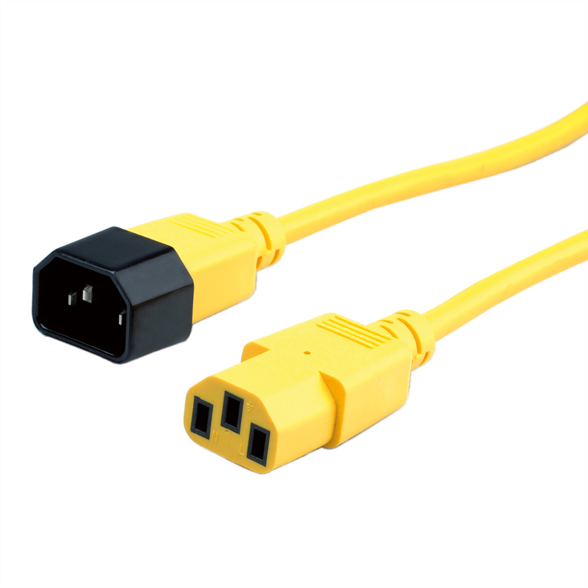 Roline Straight IEC C14 Plug to Straight IEC C13 Socket Power Cable, 3m