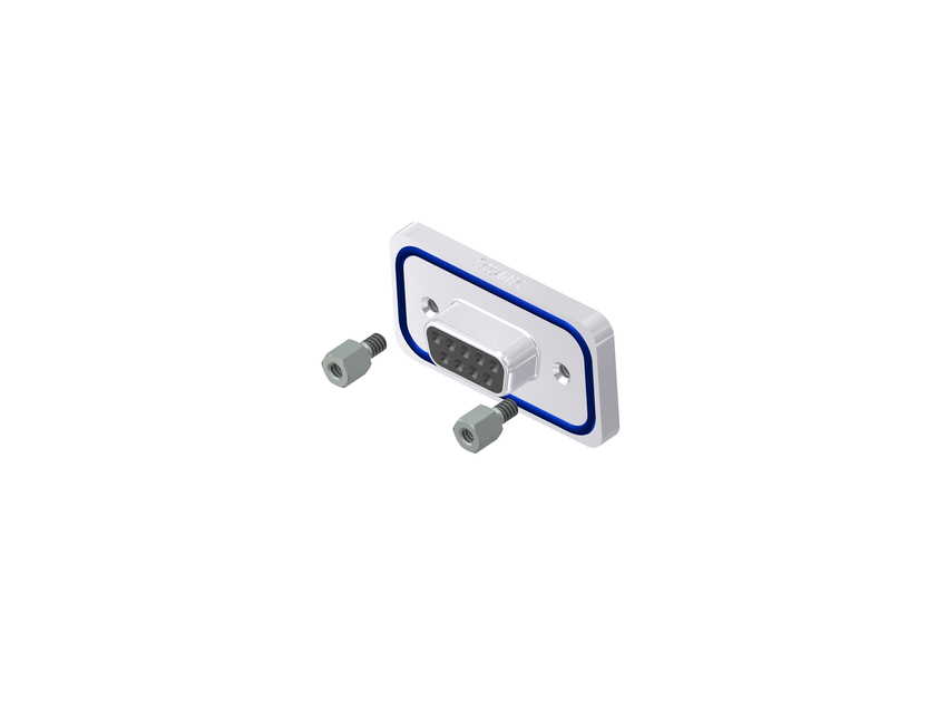 CONEC 15 Series Zinc Alloy D Sub Backshell, 9 Way, Strain Relief