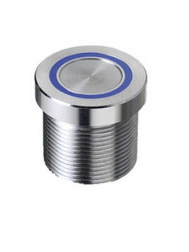 APEM Illuminated Push Button Switch, Momentary, Spring Return, Panel Mount, 16mm Cutout, SPST, Red LED, 24V ac/dc, IP66