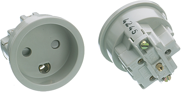 LK Female Grey Mounting Bracket for use with Power Connector