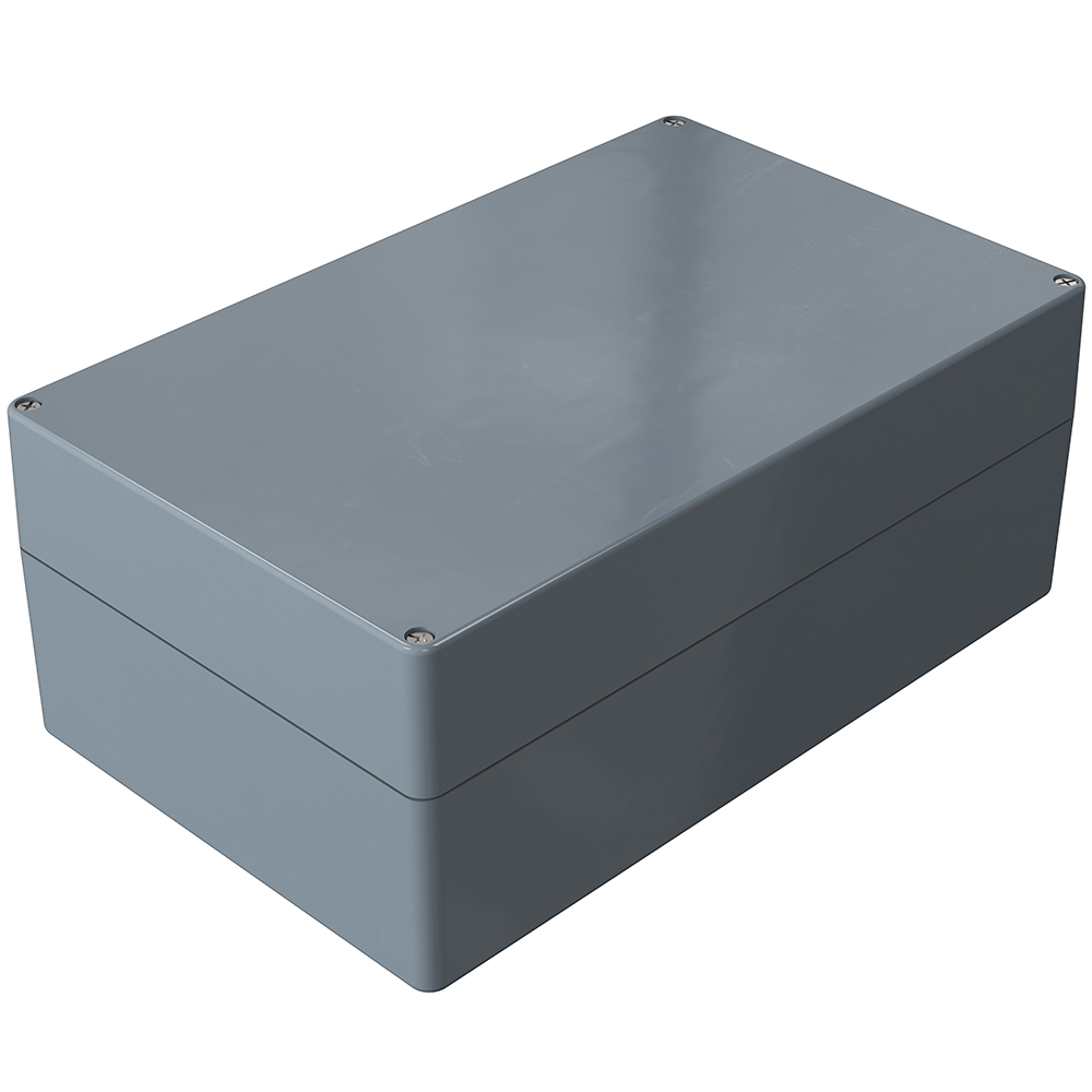 Rose Polyester Standard Series Grey Glass Fibre Reinforced Polyester Enclosure, IP66, IK08, Grey Lid, 400 x 250 x 161mm