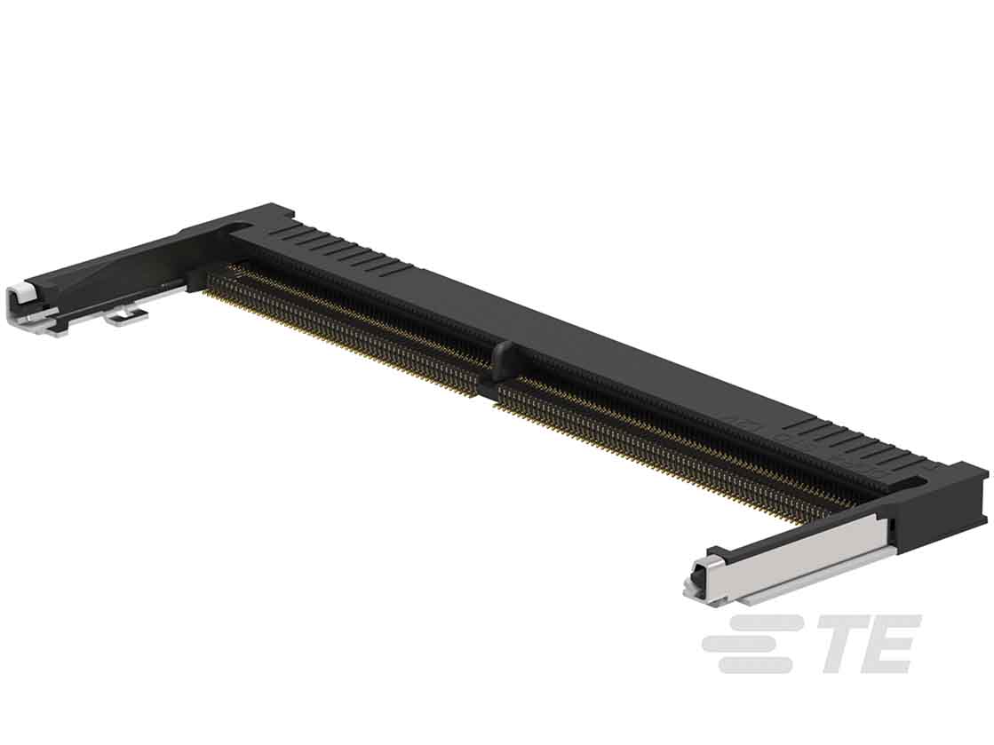 TE Connectivity 0.5mm Pitch 260 Way, Right Angle SMT Mount SO DIMM Socket ,25.0 V ,500.0mA