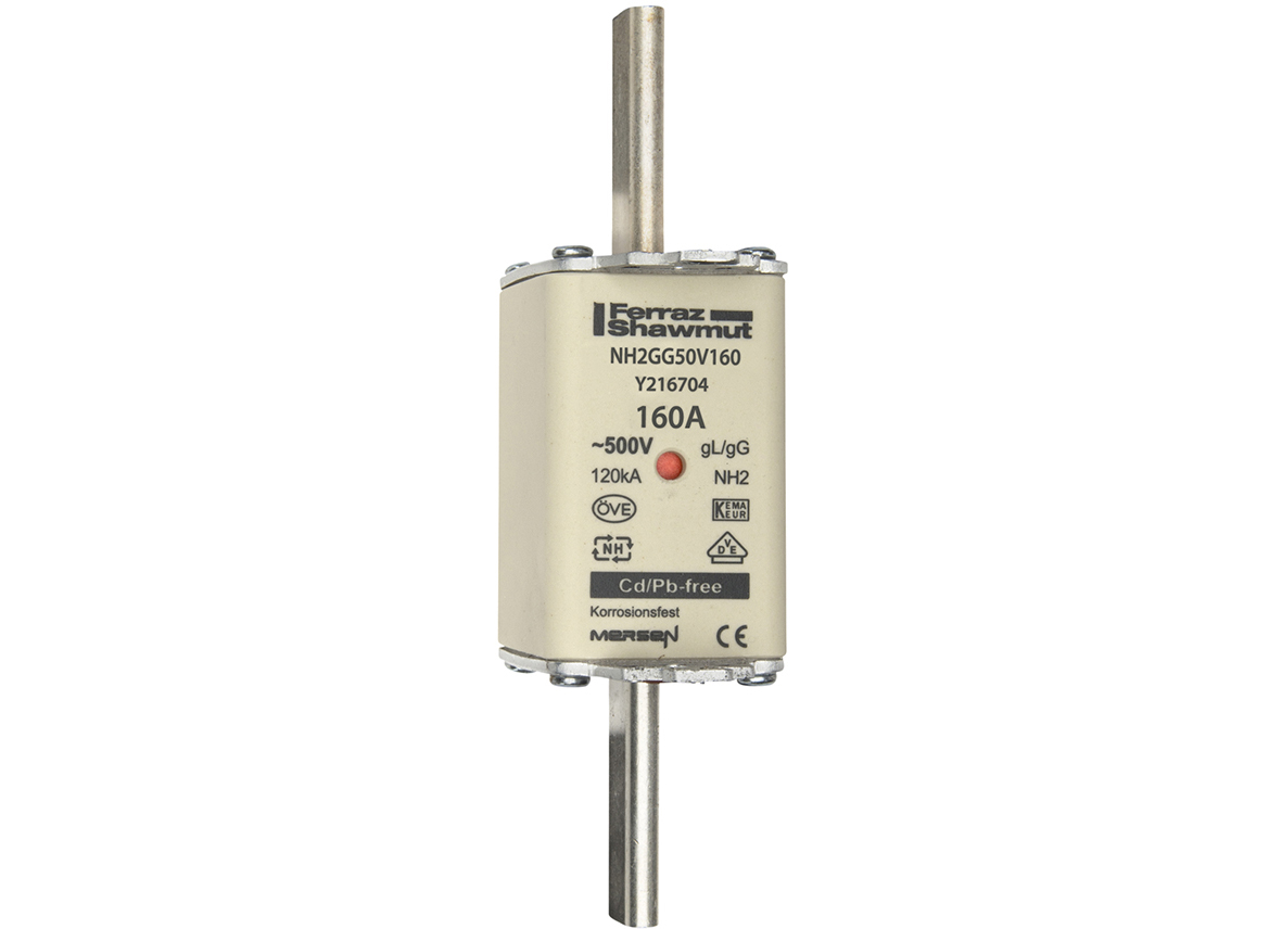 Mersen 160A NH Fuse, NH2, 500V ac