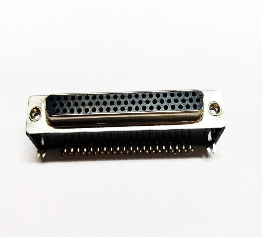 RS PRO 62 Way Right Angle Through Hole D-sub Connector Socket, 2.41mm Pitch