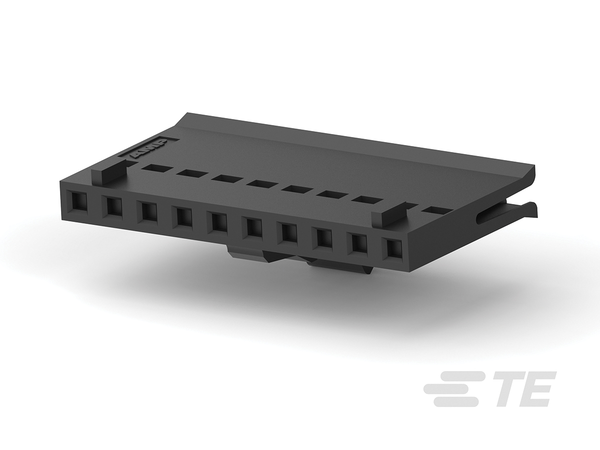 TE Connectivity, FFC PCB Connector Housing, 2.54mm Pitch, 10 Way, 1 Row