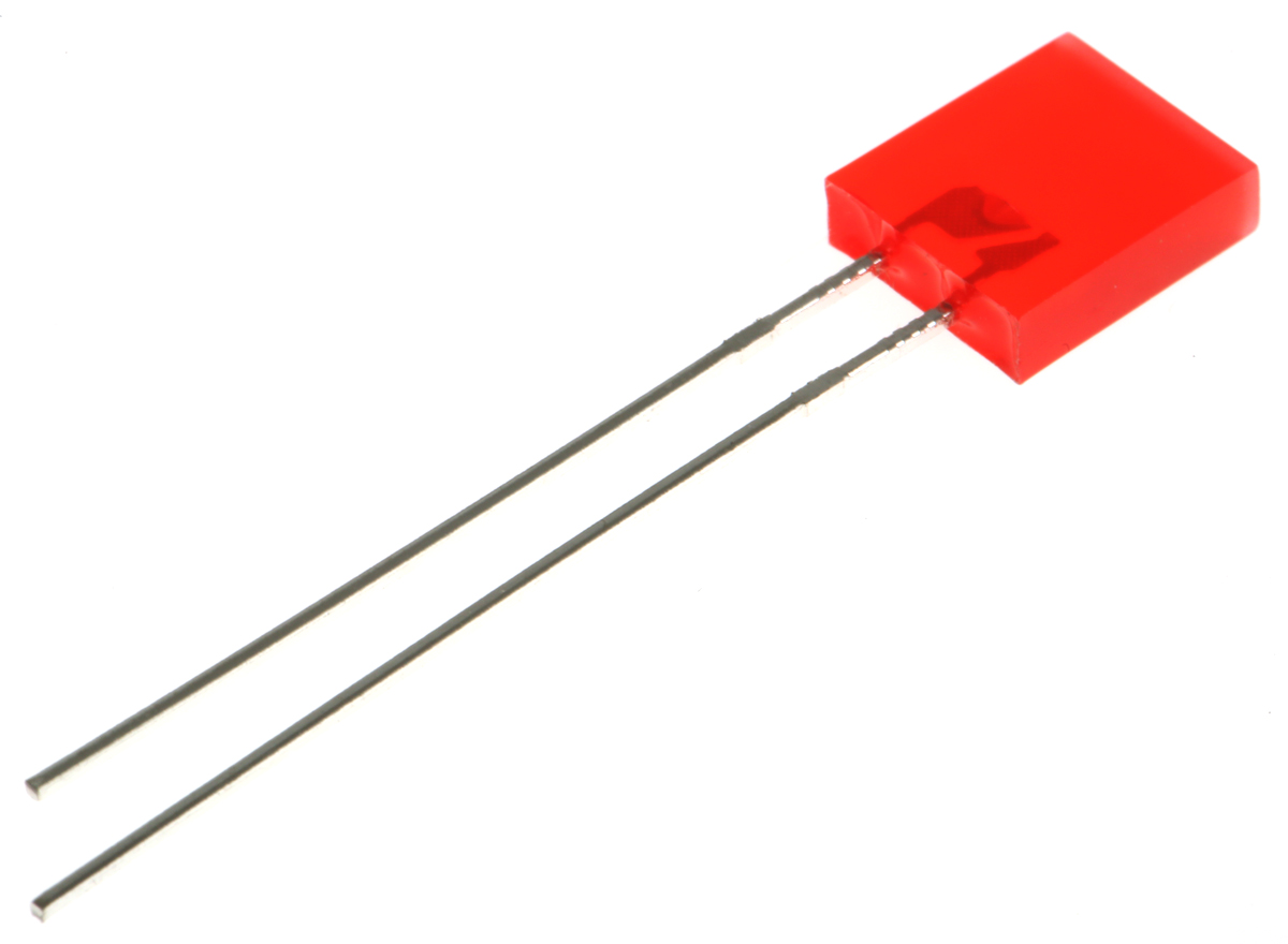 Kingbright2.5 V Red LED Rectangular Through Hole, L-153IDT