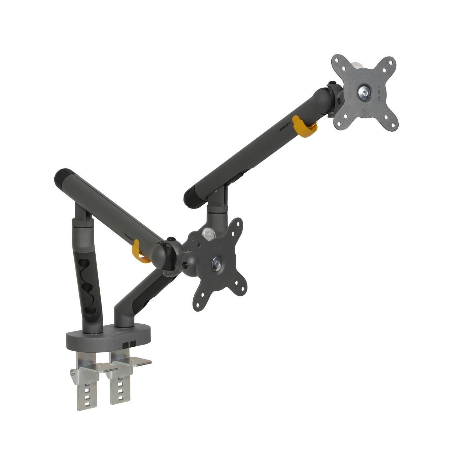 Bakker Elkhuizen Desk Clamp & Bolt-Through Mounting Monitor Arm for 2 x Screen, 35in Screen Size