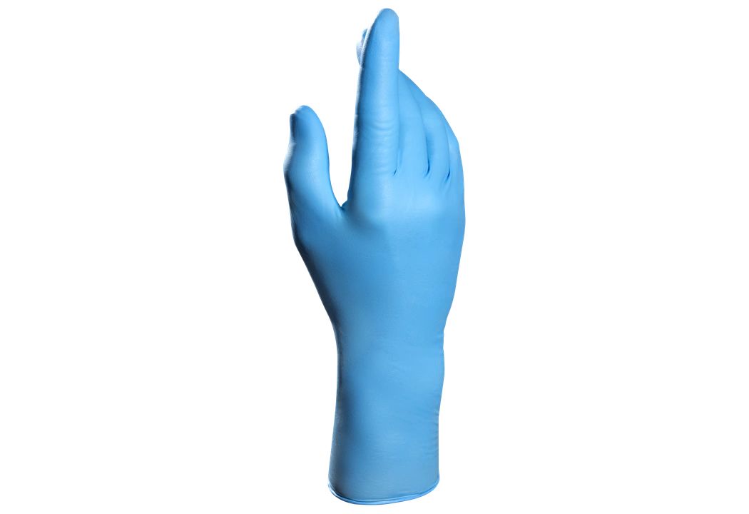 Mapa Solo 980 Blue No Nitrile Disposable Gloves, Size 6, Small, 50Gloves per Pack