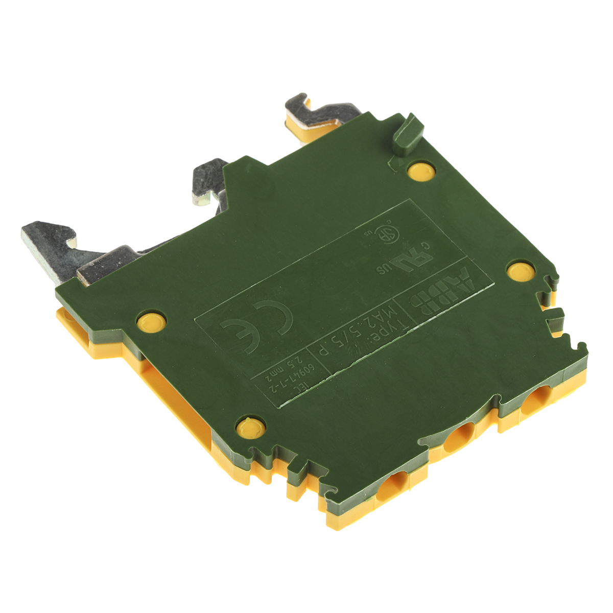 Entrelec 1SNA165488R2700 SNA Series Green/Yellow, 2.5mm², Single-Level, Screw Termination