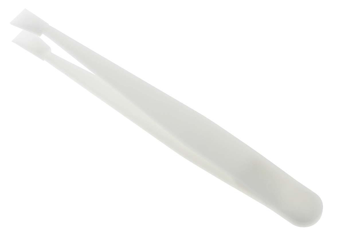 RS PRO 115 mm, Delrin Plastic, Flat, Tweezers