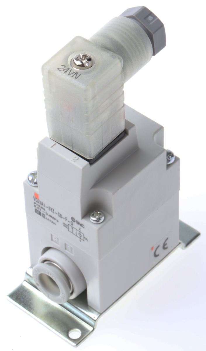 SMC 2/2 Pneumatic Solenoid Valve - Pilot/Spring VQ20 Series 24V dc
