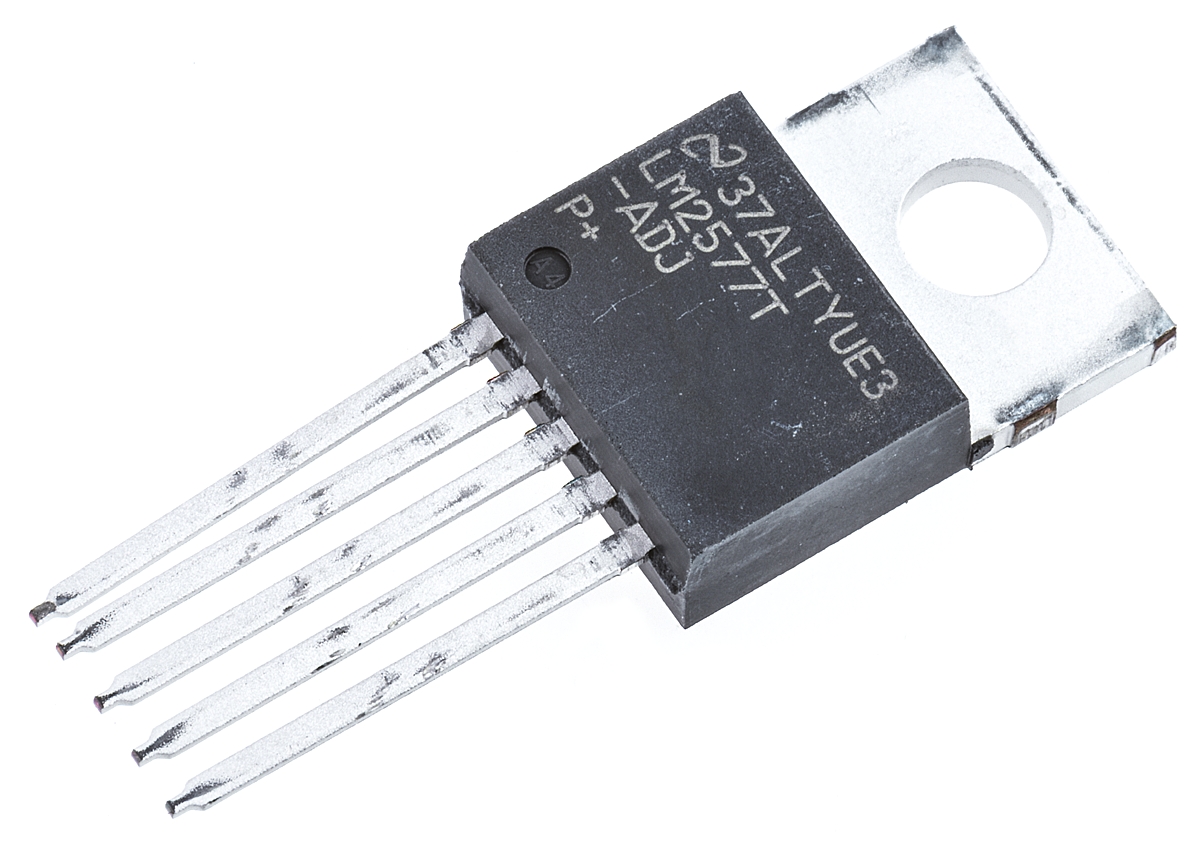 Texas Instruments LM2577T-ADJ/NOPB, Step Up Regulator, Step Up 3A Adjustable, 56 kHz 5-Pin, TO-220