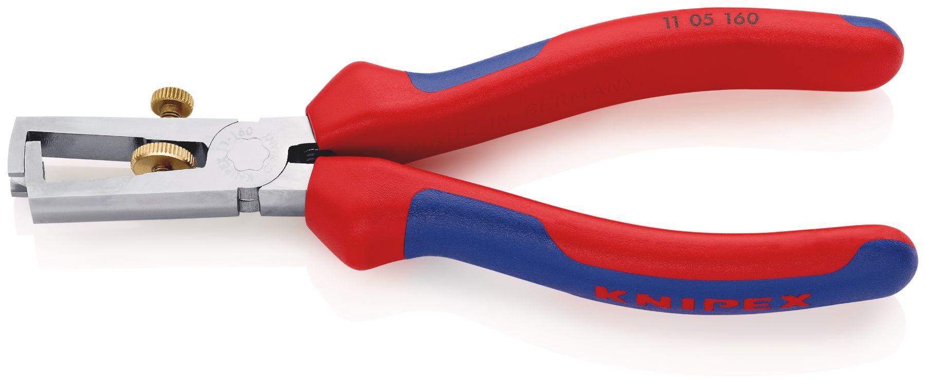 Knipex Wire Stripper, 10 mm² Min, 0.1 mm² Max, 160 mm Overall