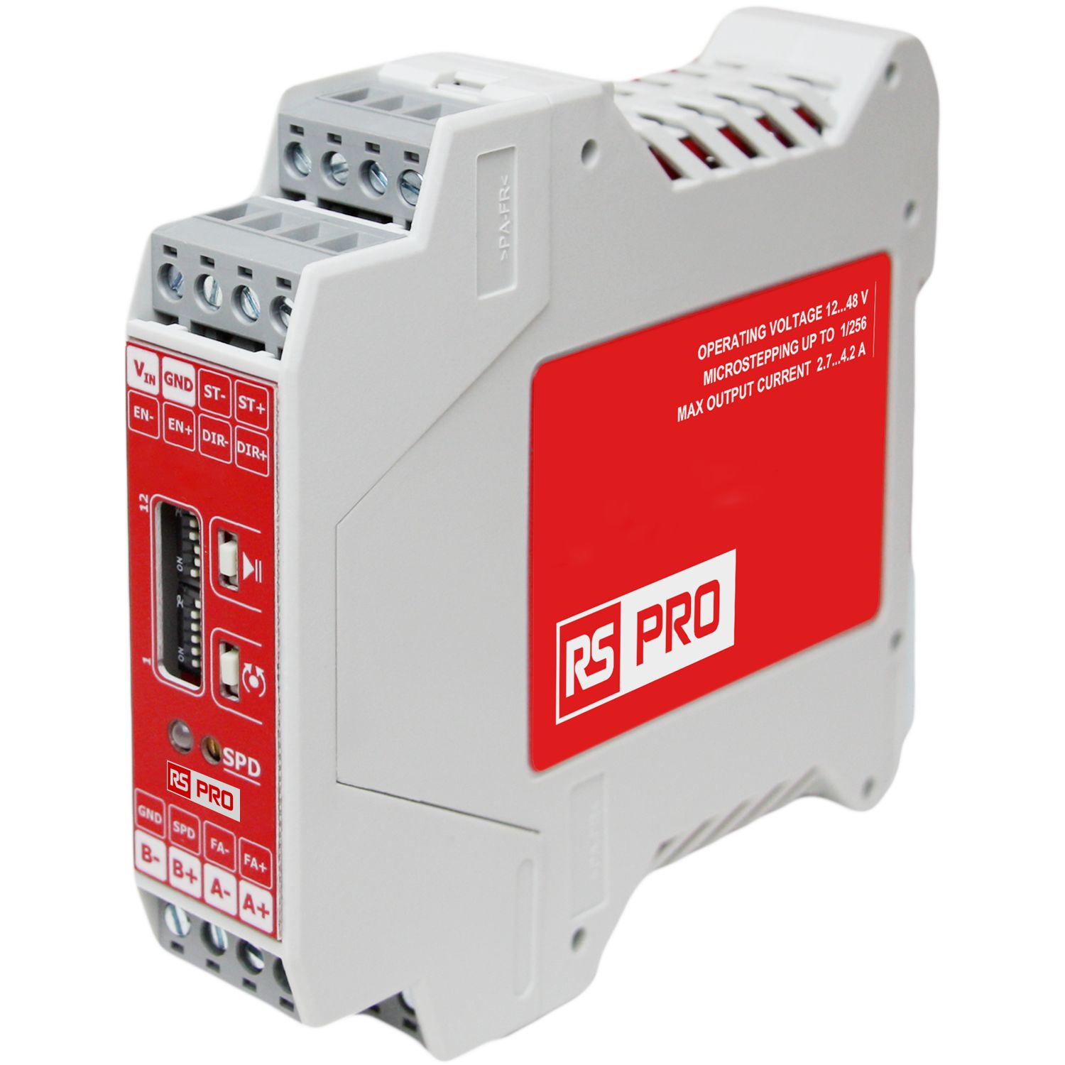 RS PRO 48 W Stepper Motor Controller, 12/48 V, 3 Phase, 4.2 A, Speed Controller, Positioning Function