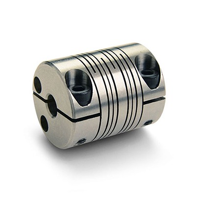 Ruland Beam, 25mm Outside Diameter, 9mm Bore, 30mm Length Flexible Coupling