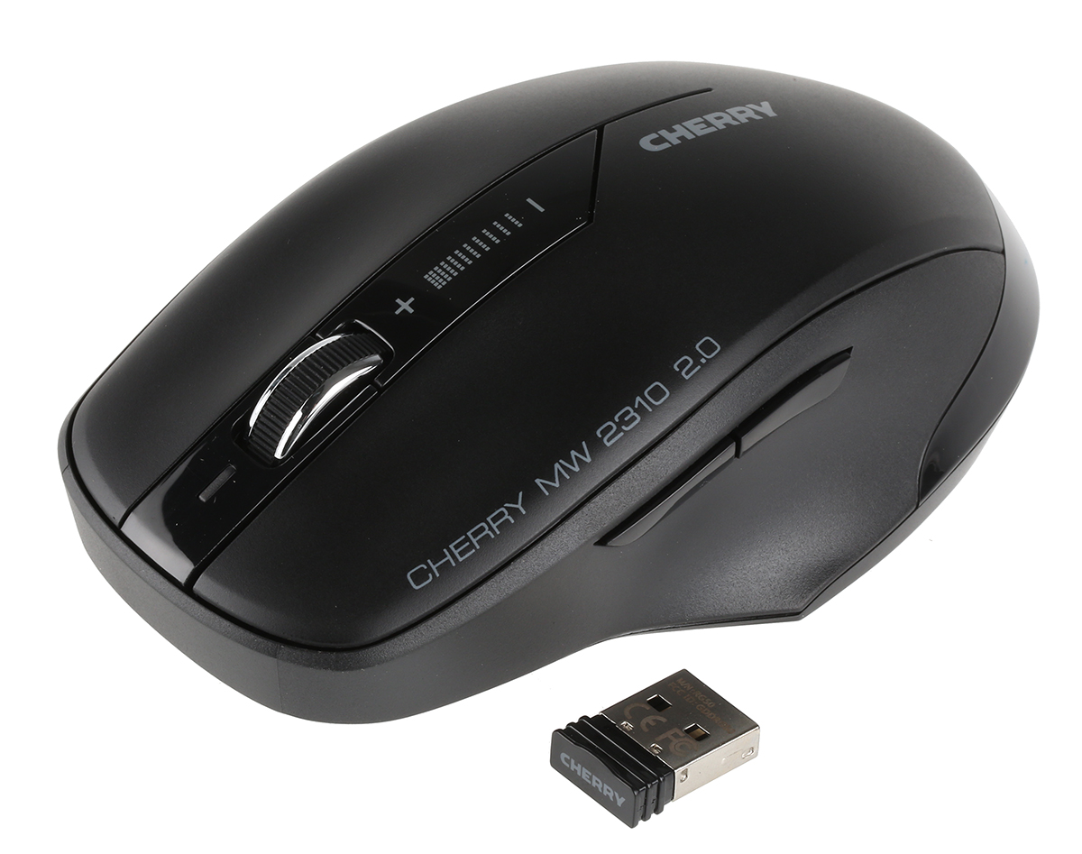 Cherry MW2310 5 Button Wireless Symmetrical Infrared Mouse Black