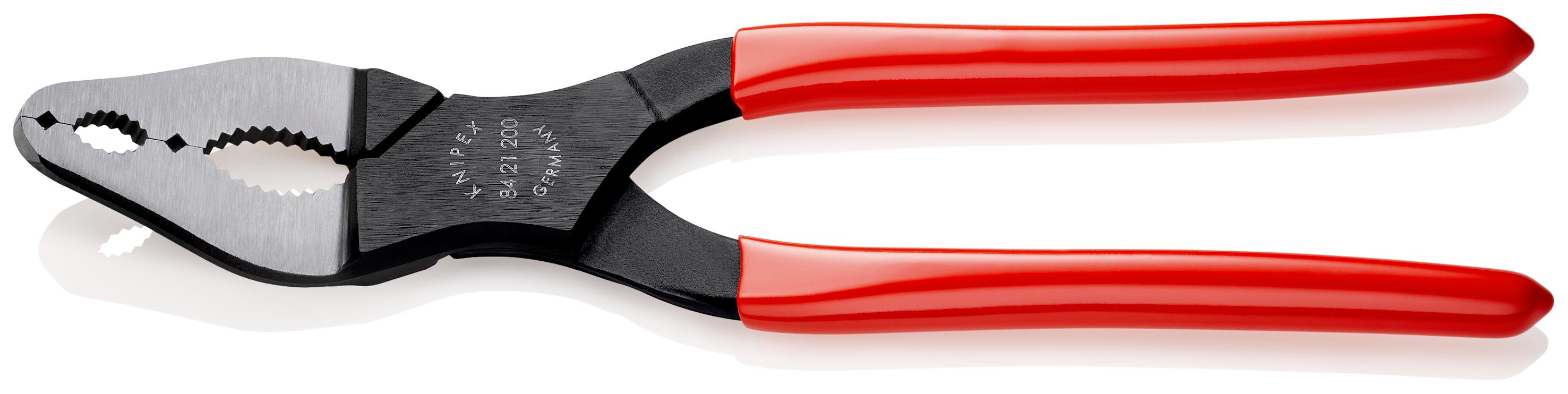 Knipex Pliers, 200 mm Overall, Angled Tip