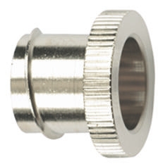HellermannTyton End Insert, Conduit Fitting, 25mm Nominal Size, M25, Brass, Silver