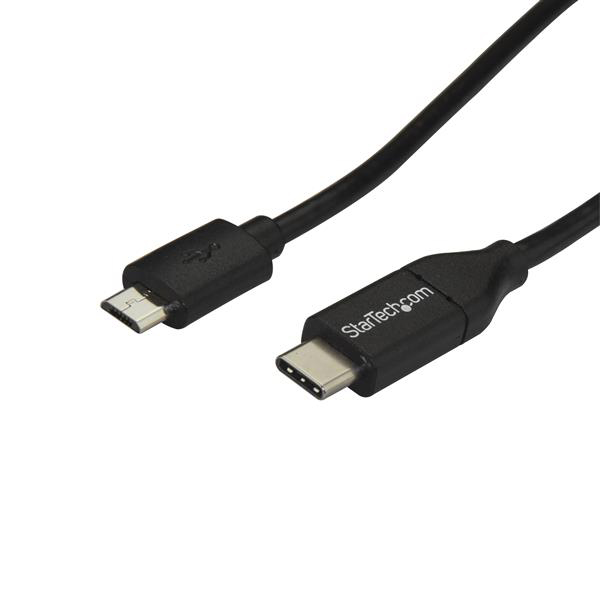 StarTech.com USB 2.0, Male USB C to Male Micro USB B, 480Mbps, 2m