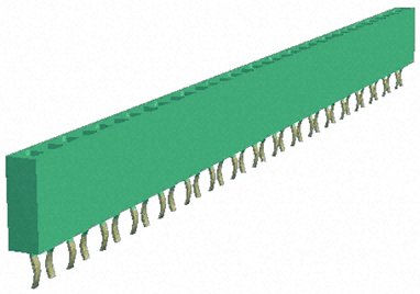 TE Connectivity, AMPMODU HV100 Female Connector Housing, 2.54mm Pitch, 36 Way, 1 Row