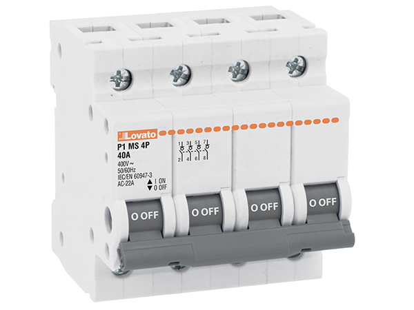 Lovato 4P Pole DIN Rail Switch Disconnector - 32A Maximum Current
