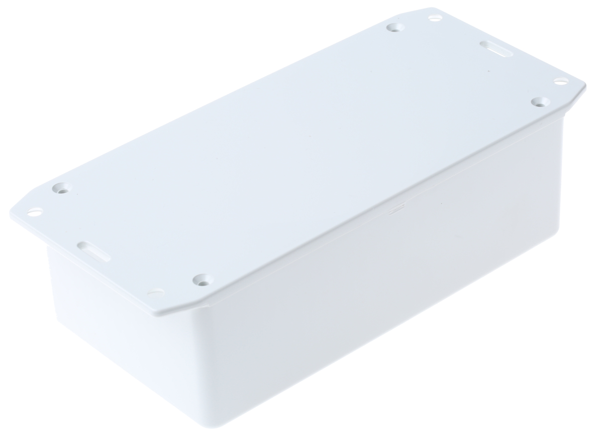 Hammond 1591 Series Grey Flame Retardant ABS Enclosure, IP54, Flanged, Grey Lid, 150 x 80 x 50mm