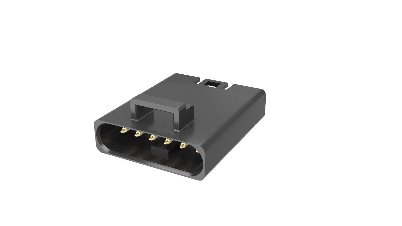Amphenol Communications Solutions FLHP630 Series Straight Wire Mount PCB Socket, 6-Contact, 1-Row, 2.5mm Pitch, Poke-In