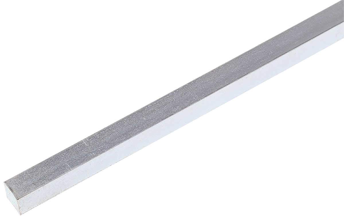 RS PRO Key Steel Square Bar 1/4in Diameter, 1/4in W, 1/4in H, 330mm L
