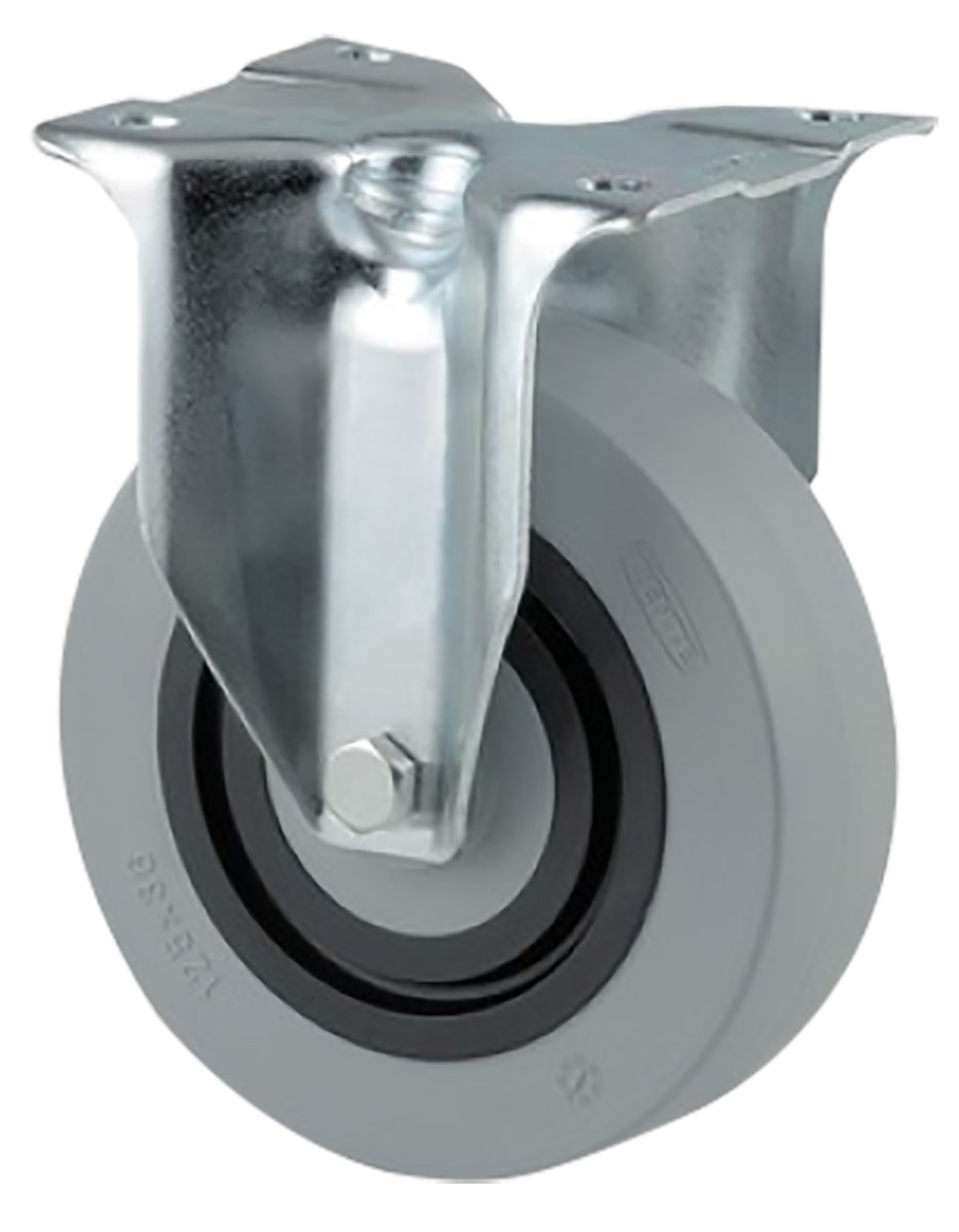 Tente Fixed Castor Wheel, 400kg Capacity, 125mm Wheel