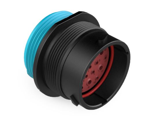 Amphenol Industrial Circular Connector, 19 Contacts, Panel, Standard Connector, Plug, Male, IP67, IP69K, Duramate AHDP