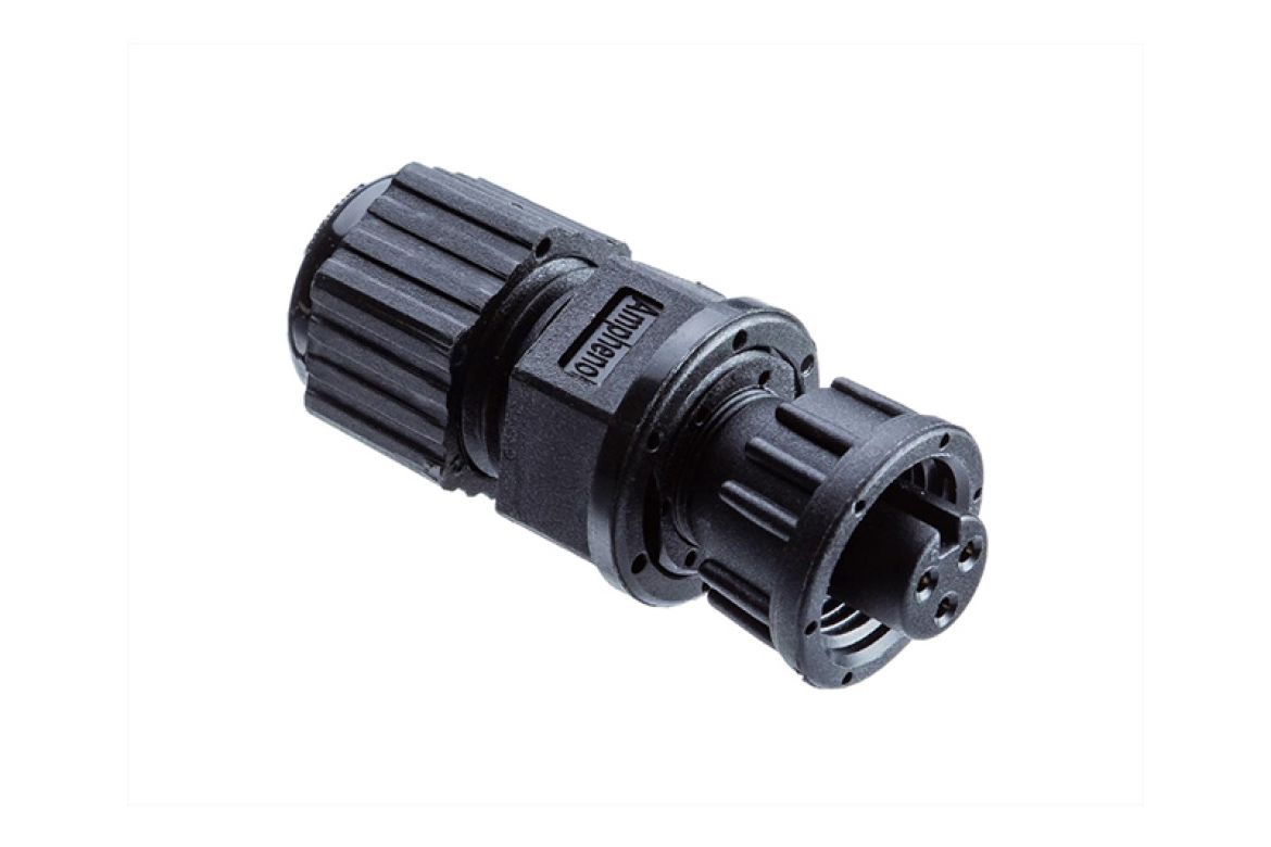 Amphenol Industrial Industrial Circular Connector, 2 Contacts, Threaded, Miniature Connector, Socket, Female, IP67,