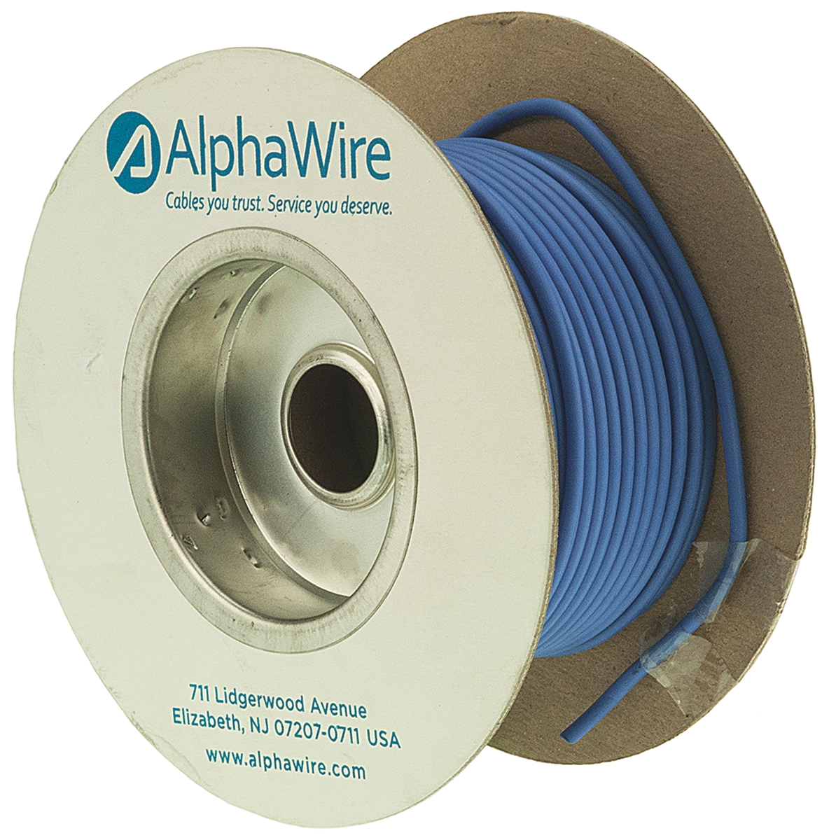 Alpha Wire Ecogen Ecowire Series Blue 5.2 mm² Hook Up Wire, 10 AWG, 105/0.25 mm, 30m, MPPE Insulation, 6719 BL005