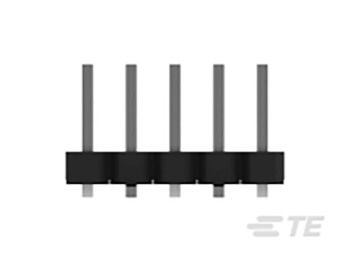 TE Connectivity AMPMODU Series Straight Surface Pin Header, 4 Contact(s), 2 mm Pitch, 1 Row, Unshrouded