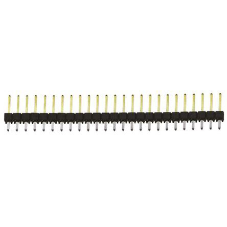 Samtec TSW Series Straight Through Hole Pin Header, 25 Contact(s), 2.54 mm Pitch, 1 Row, Unshrouded