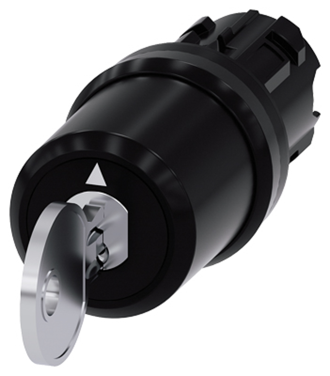 Siemens SIRIUS ACT 3SU10 3-position Key Switch Head, Momentary