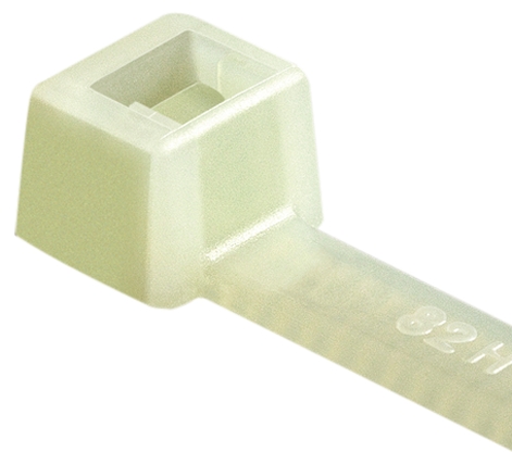 HellermannTyton Cable Tie, Heat Stabilised, 387mm x 7.6 mm, Natural Polyamide, Pk-100