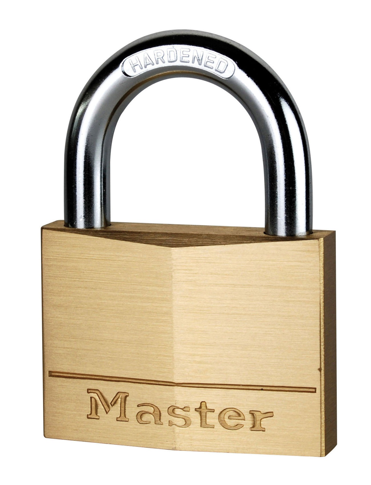 Master Lock Padlock Brass Padlock, 9mm Shackle, 60mm Body
