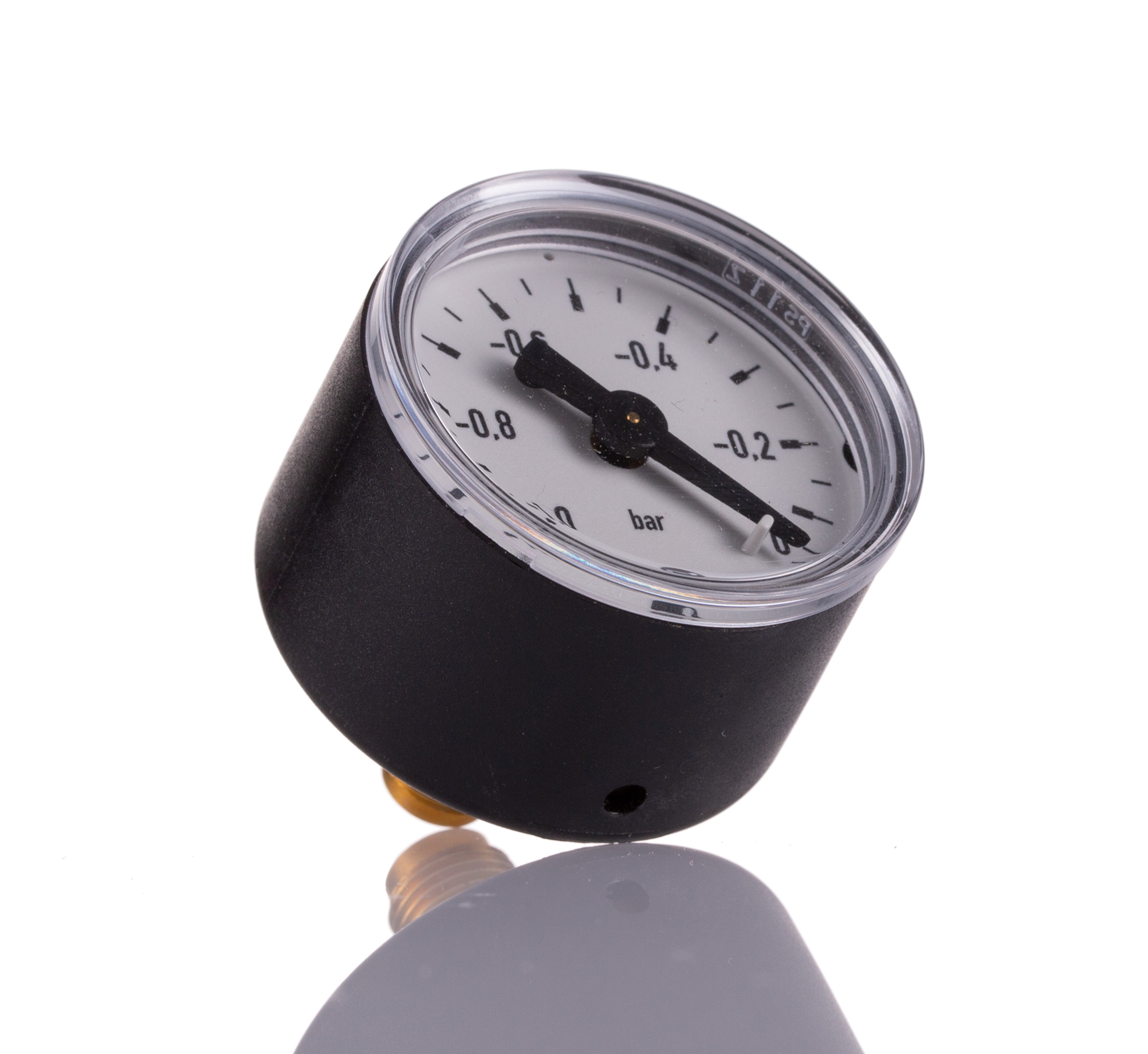 Norgren G 1/8 Analogue Pressure Gauge -1bar Back Entry 40mm Outside Diameter
