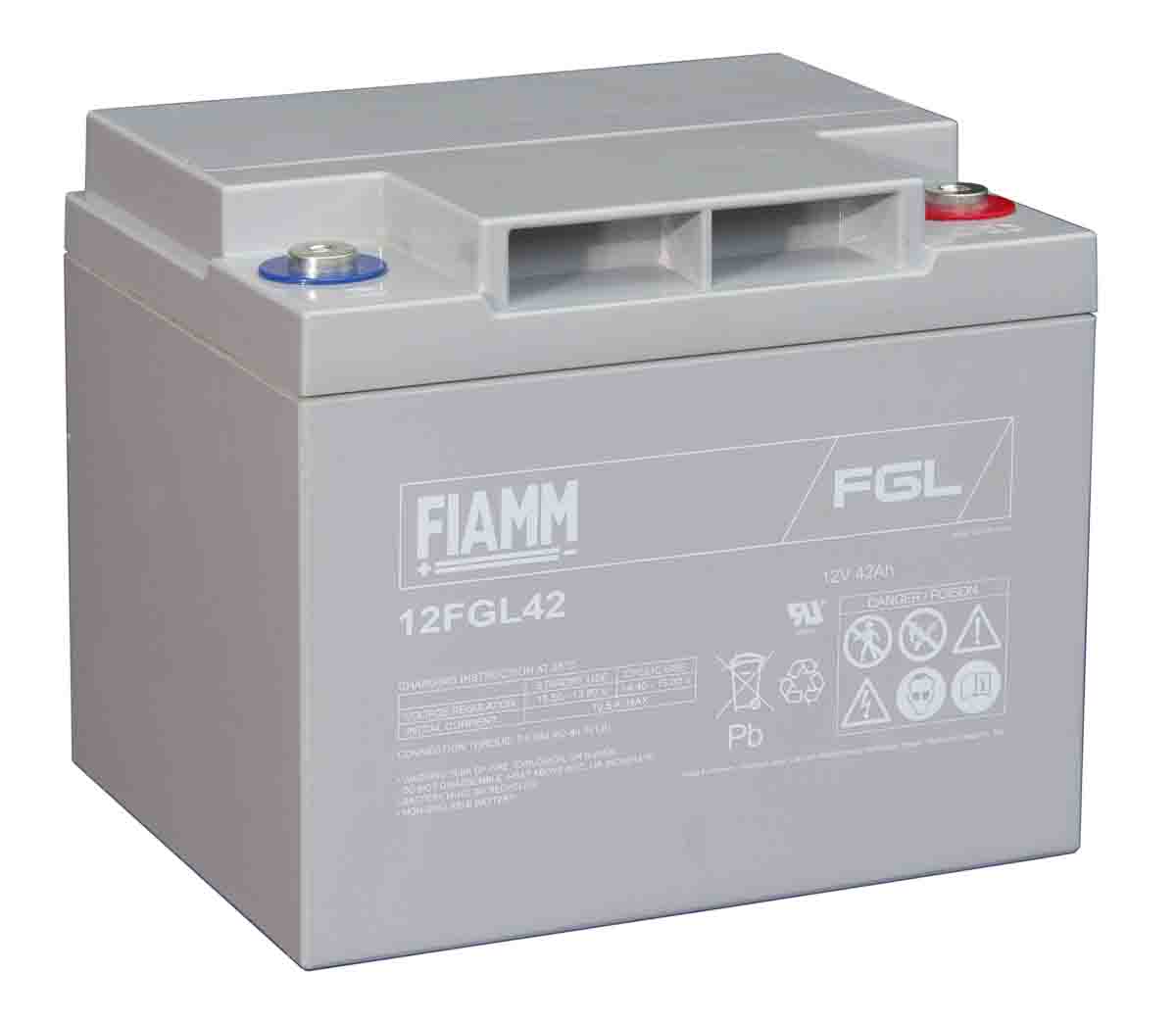 Fiamm 12V Sealed Lead Acid Battery, 42Ah