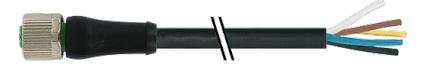 Murrelektronik Limited Female 5 way Threaded to Power Cable, 3 m