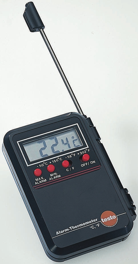 Testo Mini Alarm Digital Thermometer, +150°C Max - With RS Calibration