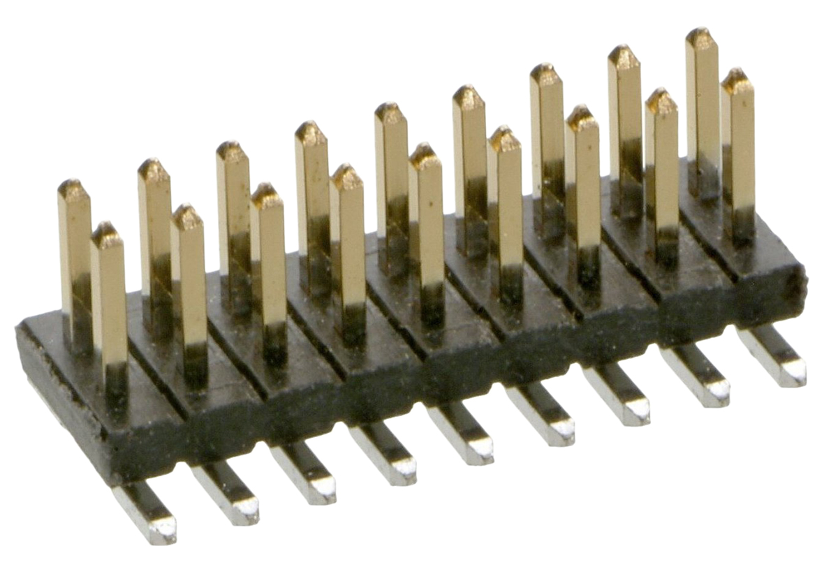 HARWIN Archer M50 Series Right Angle Surface Pin Header, 14 Contact(s), 1.27 mm Pitch, 2 Row, Unshrouded
