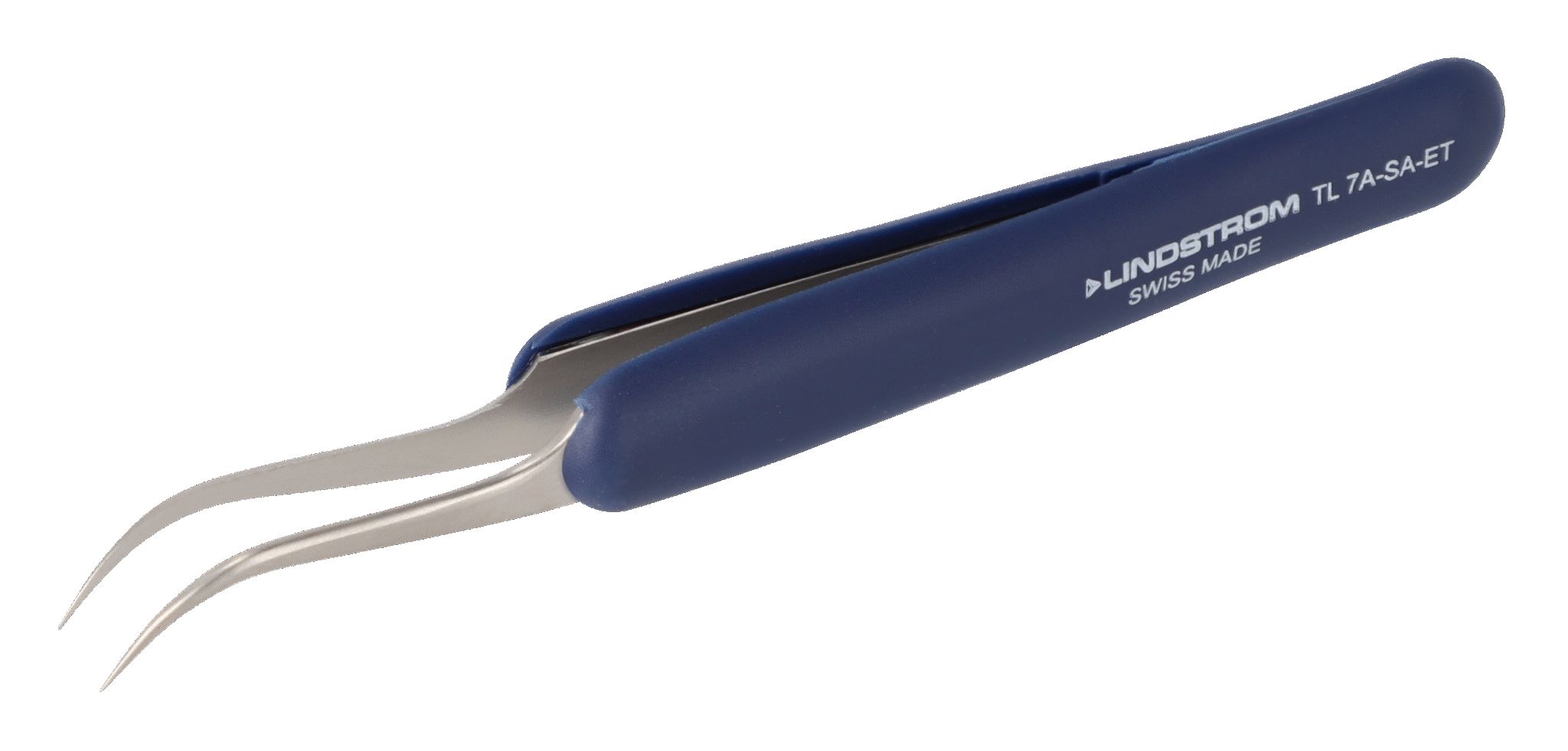 Lindstrom 122 mm, Stainless Steel, Bent, Tweezer